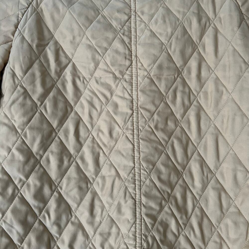 🥶 Lilly Pulitzer Beige Quilted Jacket Size XS - Picture 10 of 12